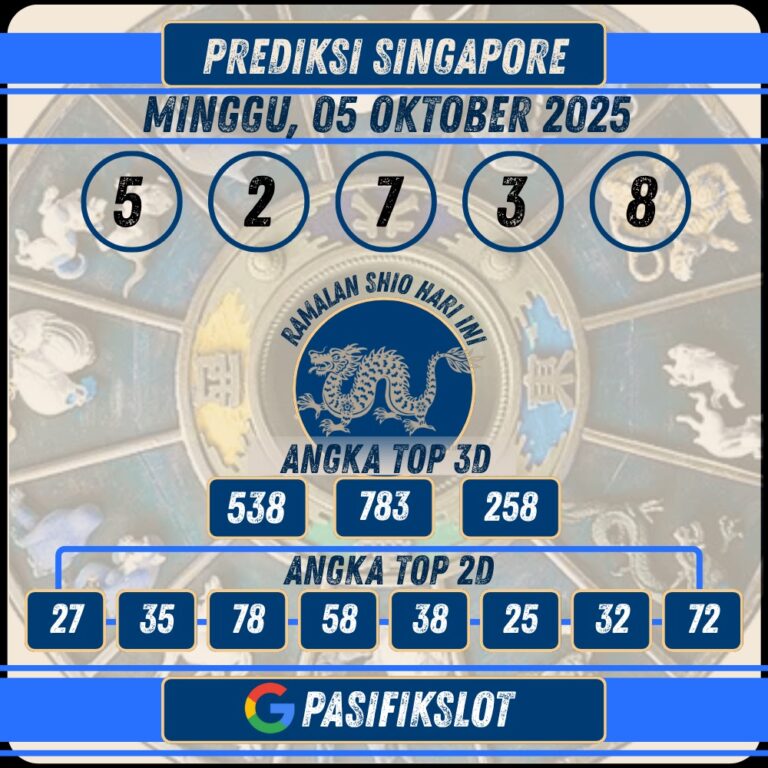Prediksi Singaporepools 05 Oktober 2025