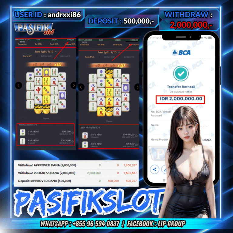PASIFIKSLOT JACKPOT MAHJONG WAYS 2 Rp.2,000,000,- LUNAS!