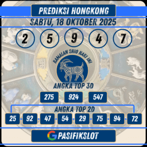 Prediksi Hongkongpools 18 Oktober 2025