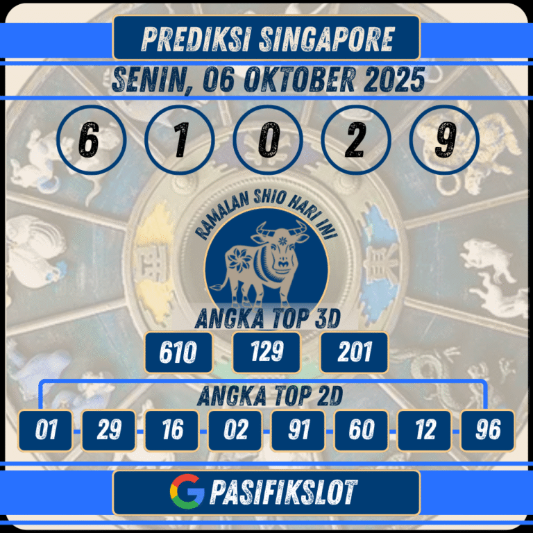Prediksi Singaporepools 06 Oktober 2025