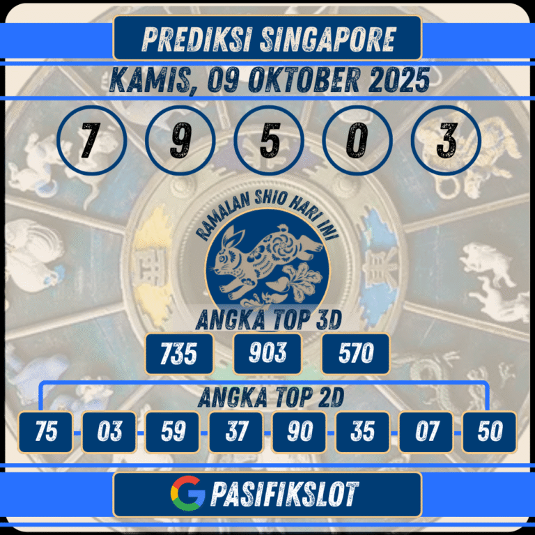 Prediksi Singaporepools 09 Oktober 2025