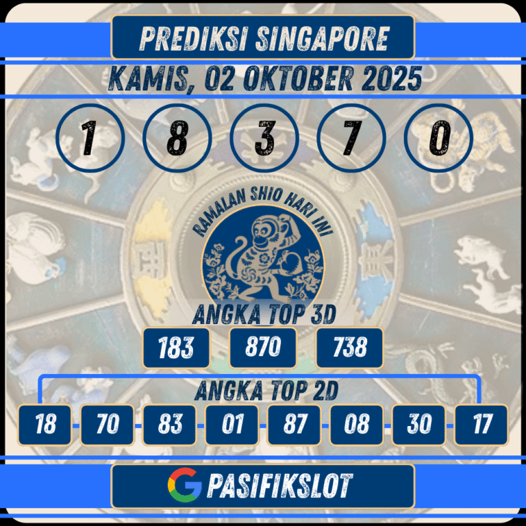 Prediksi Singaporepools 02 Oktober 2025