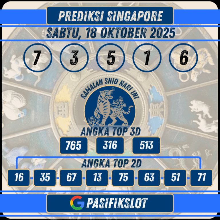 Prediksi Singaporepools 18 Oktober 2025