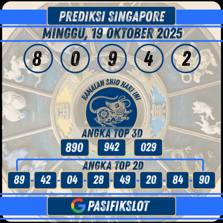 Prediksi Singaporepools 19 Oktober 2025