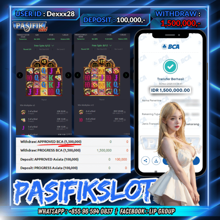 PASIFIKSLOT JACKPOT WILD BANDITO Rp.1,500,000,- LUNAS!