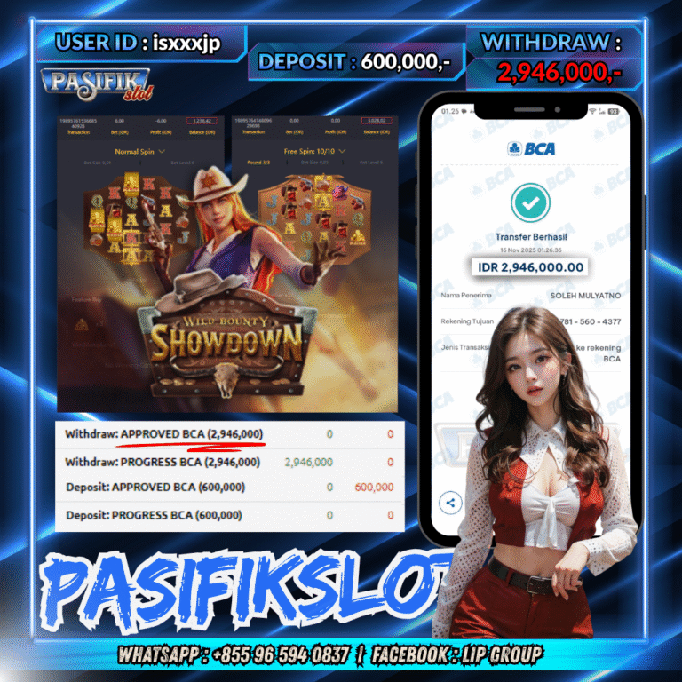 PASIFIKSLOT JACKPOT WILD BOUNTY SHOWDOWN Rp.2,946,000,- LUNAS!