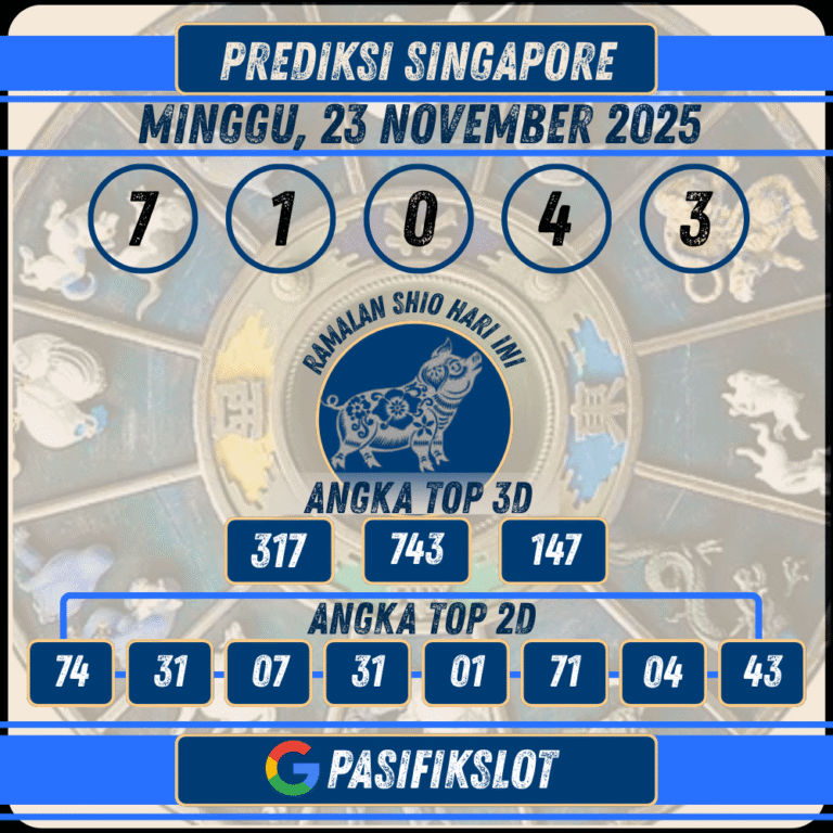 Prediksi Singaporepools 23 November 2025
