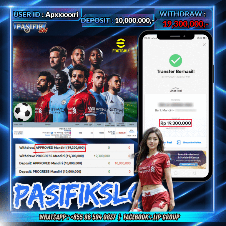 PASIFIKSLOT JACKPOT WIN STREAK Rp.19,300,000,- LUNAS!