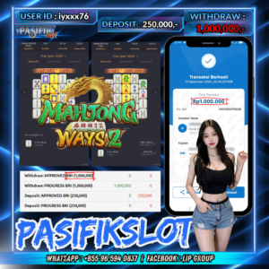 PASIFIKSLOT JACKPOT MAHJONG WAYS 2 Rp.1,000,000,-LUNAS!