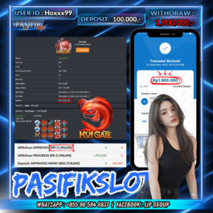 PASIFIKSLOT JACKPOT KOI GATE Rp.1,900,000,-LUNAS!