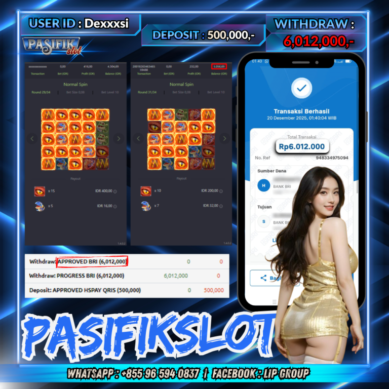 PASIFIKSLOT JACKPOT DRAGON HATCH 2 Rp.6,012,000,-LUNAS!