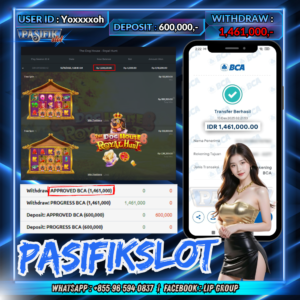 PASIFIKSLOT JACKPOT  THE DOG HOUSE – ROYAL HUNT Rp.1,461,000,-LUNAS!