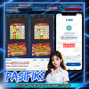 PASIFIKSLOT JACKPOT MAHJONG WAYS Rp.2,000,000,-LUNAS!