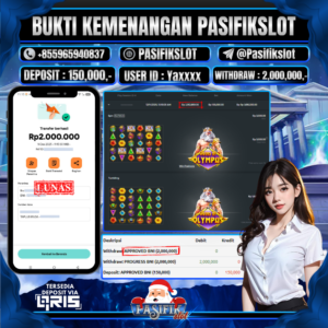 PASIFIKSLOT JACKPOT GATES OF OLYMPUS Rp.2,000,000,-LUNAS!