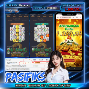 PASIFIKSLOT JACKPOT MAHJONG WAYS 2 Rp.1,100,000,-LUNAS!