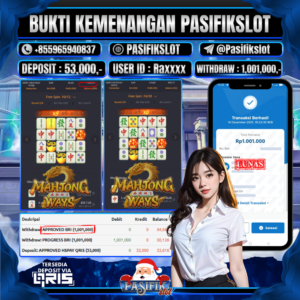 PASIFIKSLOT JACKPOT MAHJONG WAYS Rp.1,001,000,-LUNAS!