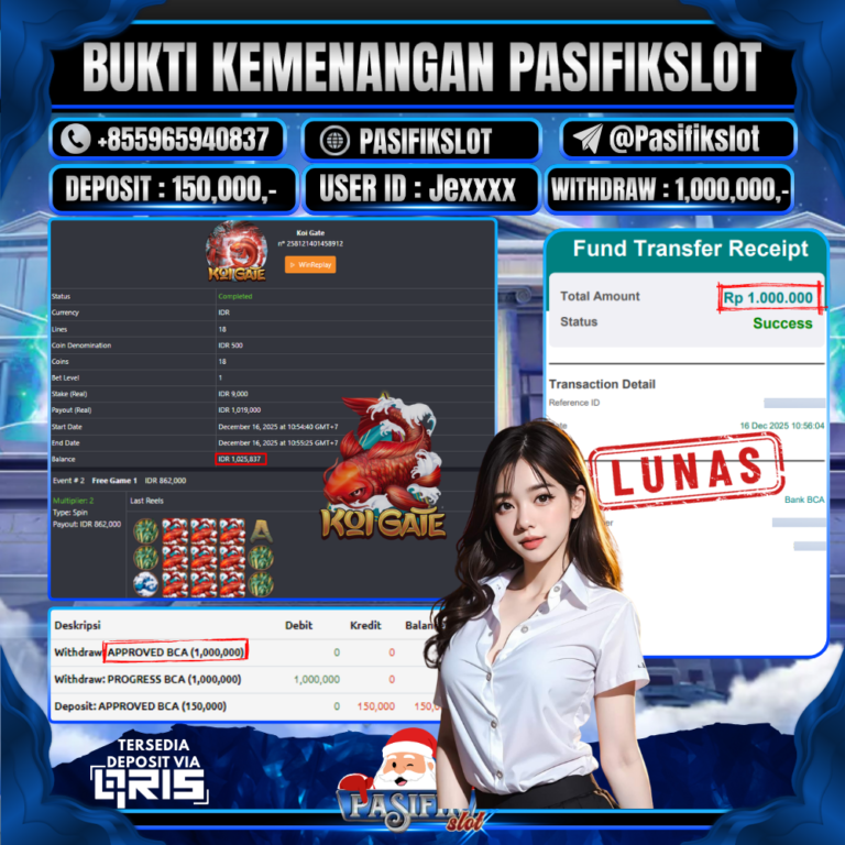 PASIFIKSLOT JACKPOT HABANERO KOI GATE Rp.1,000,000,-LUNAS!