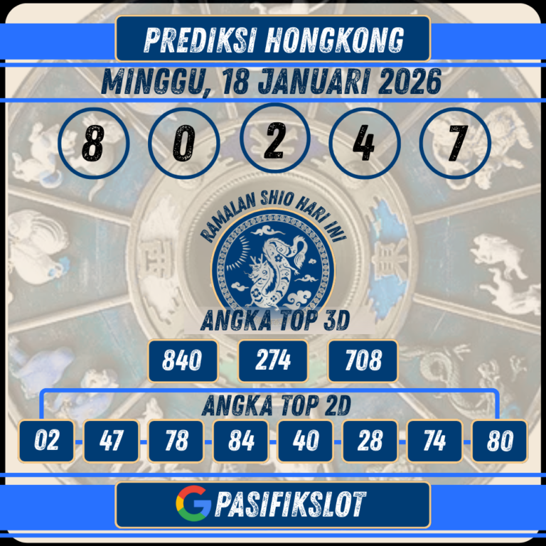 Prediksi Hongkongpools 18 Januari 2026