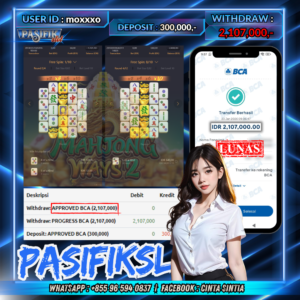 PASIFIKSLOT JACKPOT PG SOFT MAHJONG WAYS 2 Rp.2,107,000,- LUNAS!!