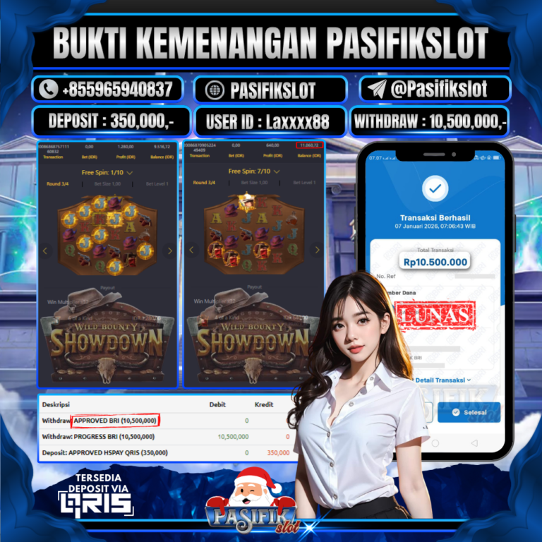 PASIFIKSLOT JACKPOT PG SOFT WILD BOUNTY SHOWDOWN Rp.10,500,000,- LUNAS!