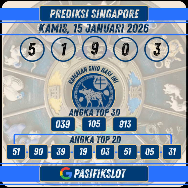 Prediksi Singaporepools 15 Januari 2026